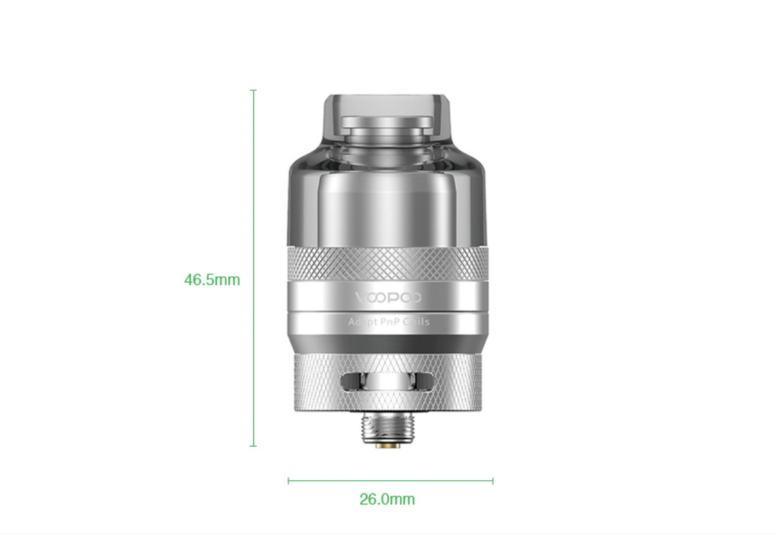 una sostituzione di 26 x 46,5 di millimetro Voopoo Rta del baccello del carro armato 2ml 510 del filo carri armati di Pnp