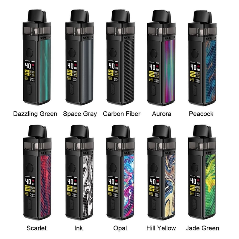 Bobina 1500mah di Voopoo Vinci 40w Pnp 0.3ohm 0.8ohm degli starter kit del sistema del baccello del FCC di CRC