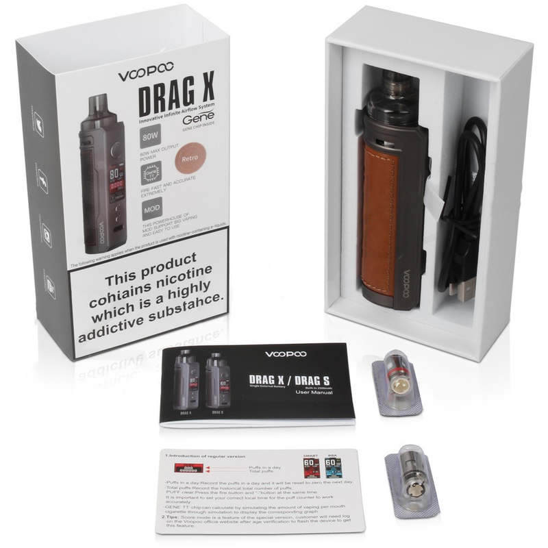 Voopoo trascina la batteria 80w degli starter kit 4.5ml Vinci Coil Single 18650 della sigaretta del MOD E di X 18650