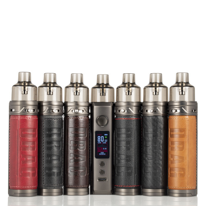 Voopoo trascina la batteria 80w degli starter kit 4.5ml Vinci Coil Single 18650 della sigaretta del MOD E di X 18650