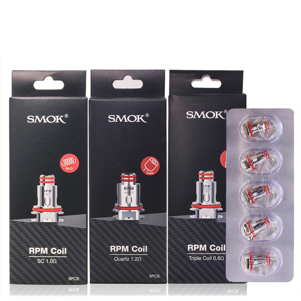 La bobina Smok 0.6ohm di RPM 0.4ohm Vape triplica 1,0 il quarzo Vape Mesh Coil Replacement dello Sc 1.2ohm di ohm
