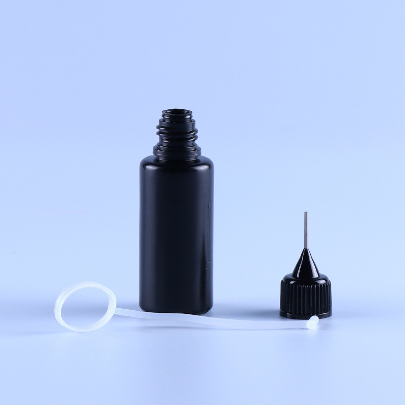 Anello vuoto di Ejuice Vape Juice Bottle Light Resistant Silicone del PE dell'ago di punta nera del cappuccio