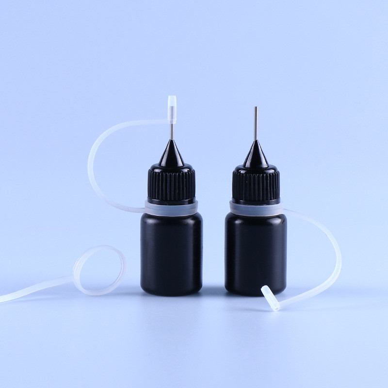 Anello vuoto di Ejuice Vape Juice Bottle Light Resistant Silicone del PE dell'ago di punta nera del cappuccio