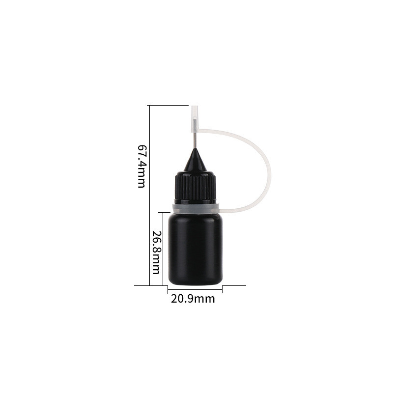 Anello vuoto di Ejuice Vape Juice Bottle Light Resistant Silicone del PE dell'ago di punta nera del cappuccio