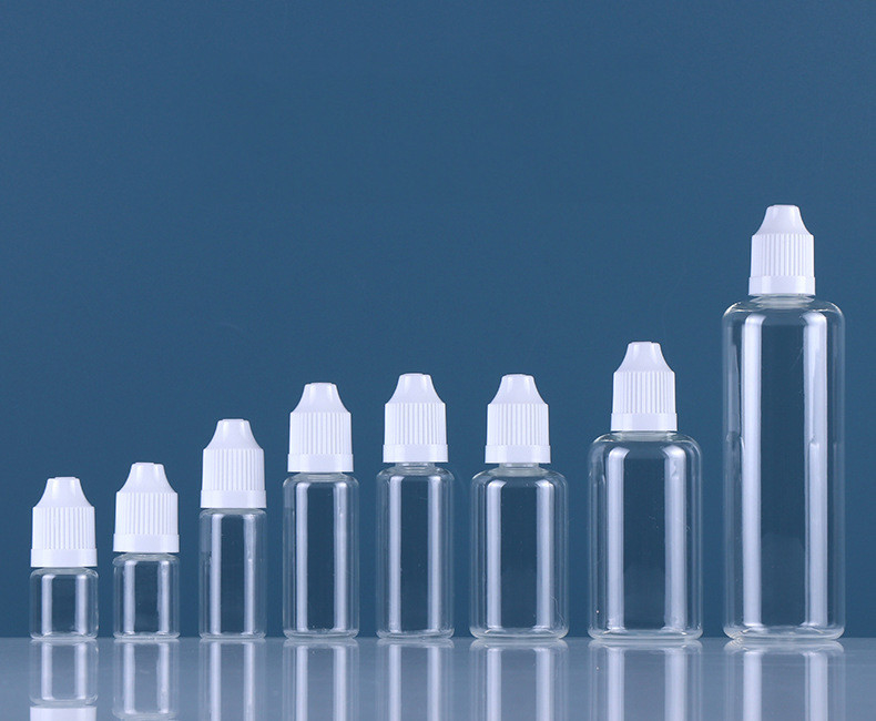 Bottiglia vuota di plastica dell'ANIMALE DOMESTICO V3 Ejuice del FCC che fuma il coperchio a vite variopinto della chiara bottiglia liquida di E