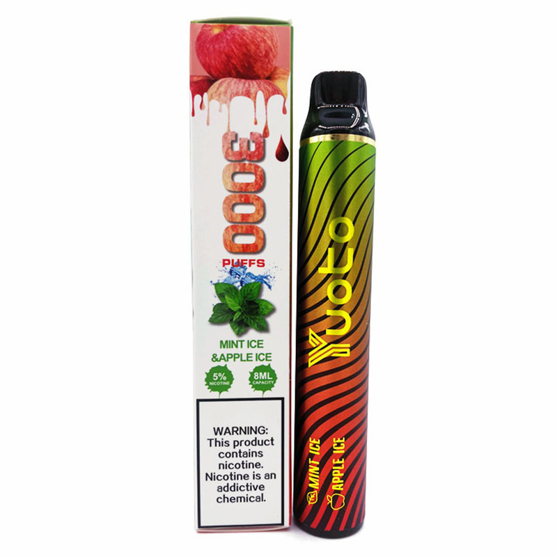 Il baccello aromatizzato eliminabile Vapes 3000 soffia commutatore doppio di Yuoto di sapore di 1650mah 8ml