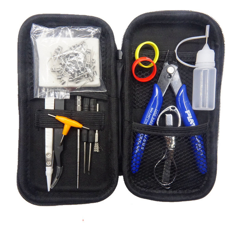 Cotone della maschera della bobina della banda di Kit Electronic Cigarette Accessories Bag dello strumento di Mini Vape DIY X6
