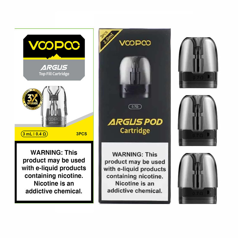 cartuccia di riempimento superiore 3 ml 0.4Ω/ 0.7Ω per Argus Pod / Argus P1 / Argus Z / Argus G / Argus Pod SE