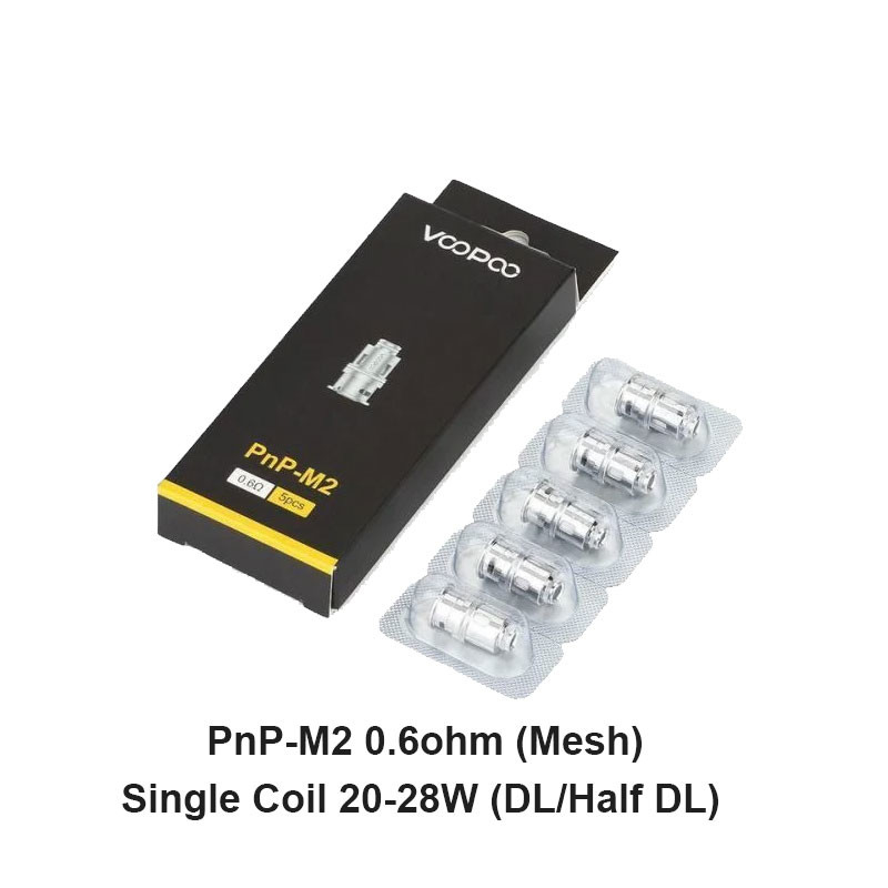 Voopoo PnP Replacement Coils 5pcs/pack per Drag Baby/Mini/2/S/X,VINCI Series Kit,Argus Pro,PnP 20/22,V.SUIT